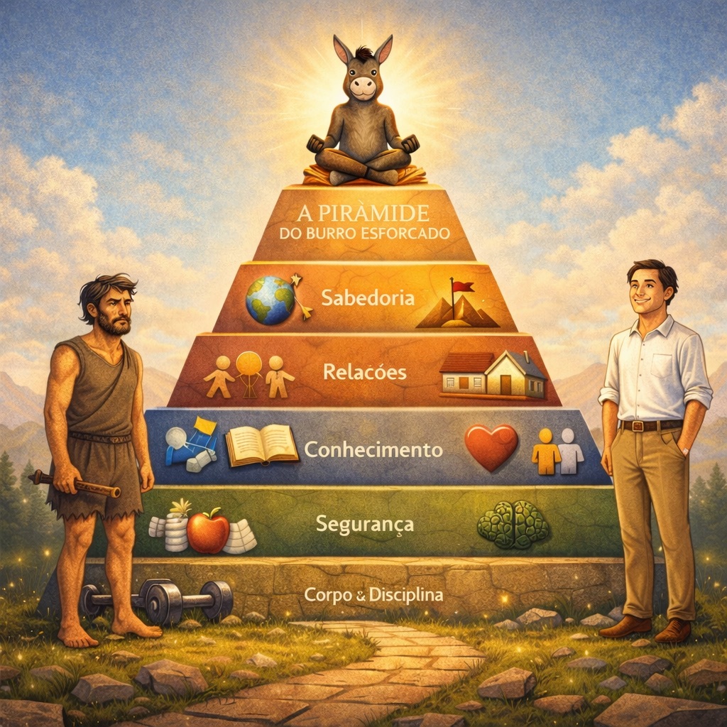 A Pirâmide do Burrinho Esforçado em busca da Sabedoria